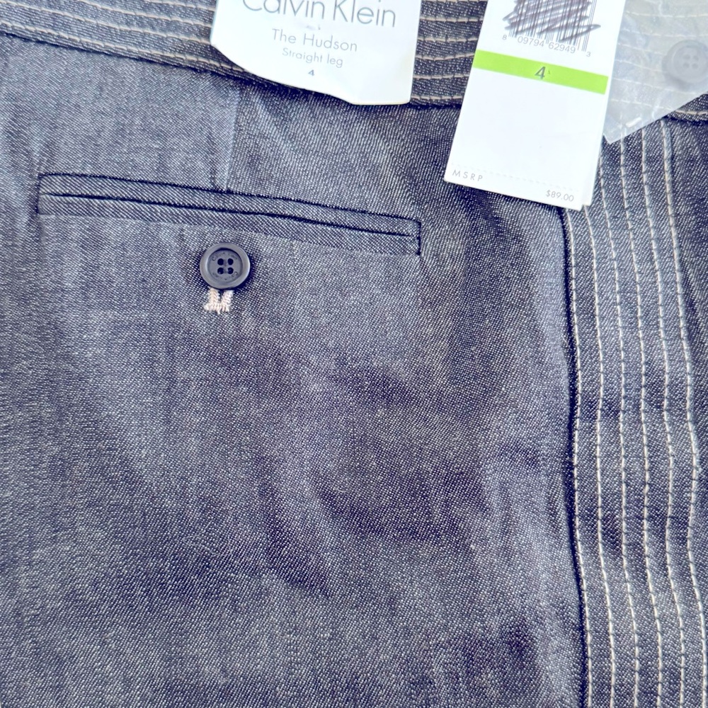 Calvin Klein Black Jean Hudson Pants- Sz 4 - Picture 2 of 3